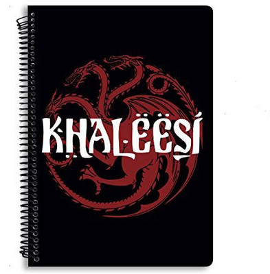 

MC SID RAZZ B5 Notebook(Redwolf Official "Game Of Thrones " - Khaleesi B5 Notebook , licensed by HBO (Home Of Box Office) , USA …, Multicolor)