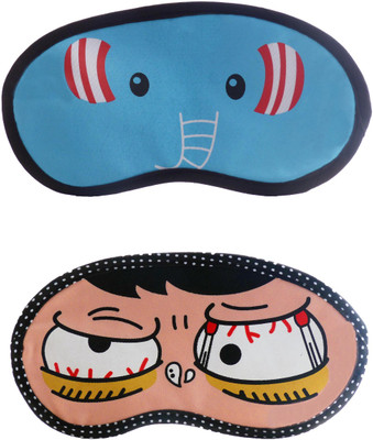 

Jenna Elephant-SleepyCartoon Travel Sleeping Eye Cover Blindfold (Pack of 2)(2 g)