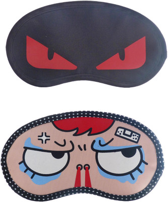 

Jenna RedEye-SuperAngryCartoon Travel Sleeping Eye Cover Blindfold (Pack of 2)(2 g)