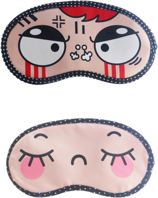 

Jenna Angry-CloseEyeCartoon Travel Sleeping Eye Cover Blindfold (Pack of 2)(2 g)