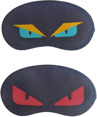 

Jenna NinjaEye-RedEyeCartoon Travel Sleeping Eye Cover Blindfold (Pack of 2)(2 g)