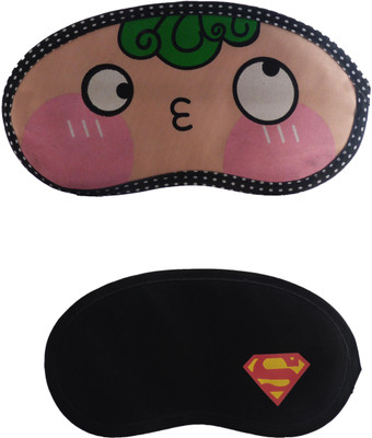

Jenna GreenHair-Y_SupermanCartoon Travel Sleeping Eye Cover Blindfold (Pack of 2)(2 g)
