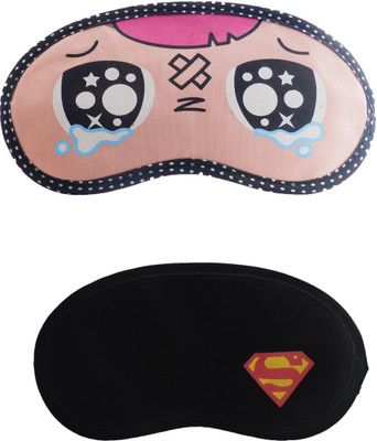 

Jenna P_Inju-Y_SupermanCartoon Travel Sleeping Eye Cover Blindfold (Pack of 2)(2 g)