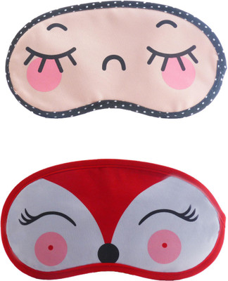 

Jenna CloseEye-RedDeerCartoon Travel Sleeping Eye Cover Blindfold (Pack of 2)(2 g)