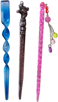 

Aanokhi combo of juda sticks Bun Stick(Multicolor)