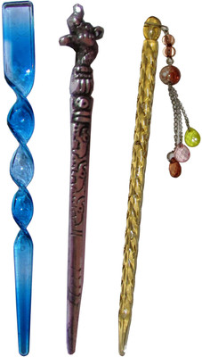 

Aanokhi combo of juda sticks Bun Stick(Multicolor)