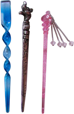 

Ishu combo of juda sticks Bun Stick(Multicolor)