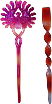 

Ishu combo of juda sticks Bun Stick(Multicolor)