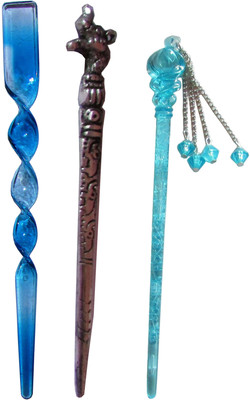 

Ishu combo of juda sticks Bun Stick(Multicolor)