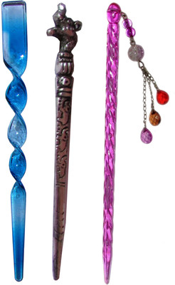 

Aanokhi combo of juda sticks Bun Stick(Multicolor)