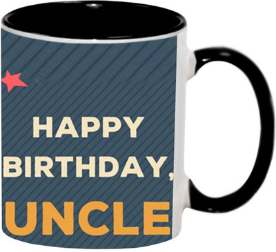 

Ashvah Happy Birthday 1613 Ceramic Mug(350 ml), Black
