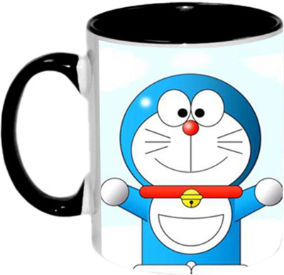 

Ashvah Doraemon 1500 Ceramic Mug(350 ml), Black
