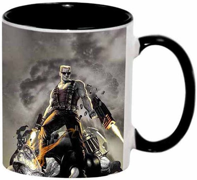 

Ashvah Duke Nukem Ceramic Mug(350 ml), Black