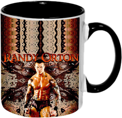 

Ashvah Randy Orton 1428 Ceramic Mug(350 ml), Black