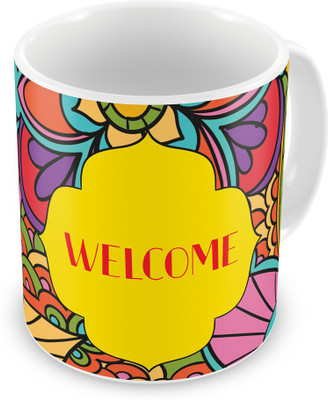 

Indigifts 84 Ceramic Mug(330 ml), Multicolor