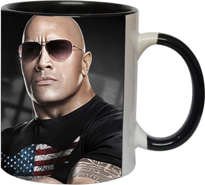 

Ashvah The Rock 1653 Ceramic Mug(350 ml), Black