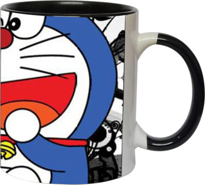 

Ashvah Doraemon 1506 Ceramic Mug(350 ml), Black