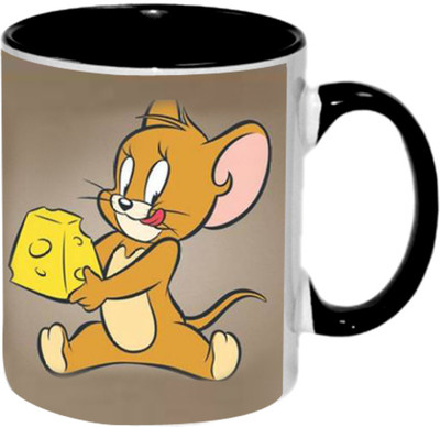 

Ashvah Jerry Cartoon Ceramic Mug(350 ml), Black