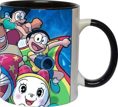 

Ashvah Doraemon 1470 Ceramic Mug(350 ml), Black