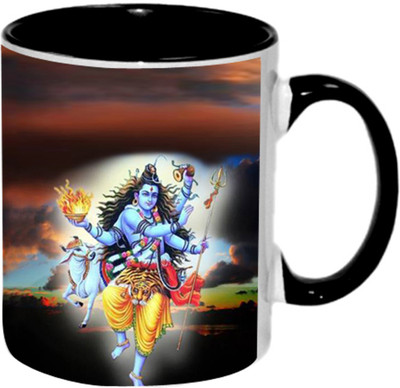 

Ashvah Bhole Baba 1406 Ceramic Mug(350 ml), Black