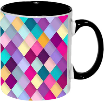 

Ashvah Printed 1410 Ceramic Mug(350 ml), Black