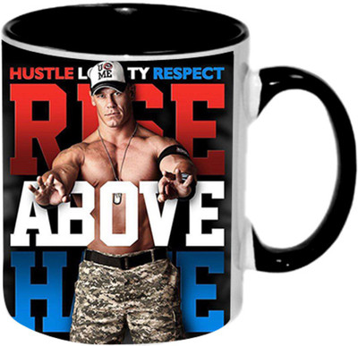 Ashvah John Cena 1434 Ceramic Mug(350 ml), Black