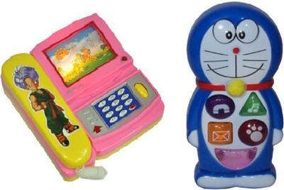 

AM Enterprises Musical Doraemon Phone and Toy Telephone with lighting effects(Multicolor)