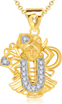 86% OFF on VK Jewels Lord Balaji Gold Plated for Women & Girls Cubic Zirconia Alloy Pendant