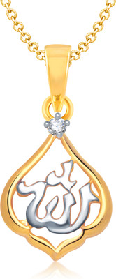 88% OFF on VK Jewels Religious God Collection American Diamond Gold Plated for Women & Girls Cubic Zirconia Alloy Pendant
