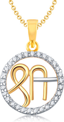 85% OFF on VK Jewels Religious God Collection American Diamond Gold Plated for Women & Girls Cubic Zirconia Alloy Pendant