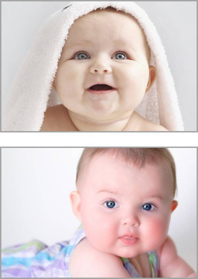 

Aabhaas Wall Poster For Room Cute Adorable Baby Child's Love New Born Infant Kids Toddlers Smiling Paper Print(12 inch X 18 inch, Rolled)