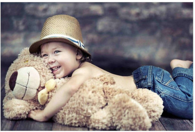 

Aabhaas Wall Poster For Room Cute Adorable Baby Child's Love New Born Infant Kids Toddlers Smiling Paper Print(12 inch X 18 inch, Rolled)