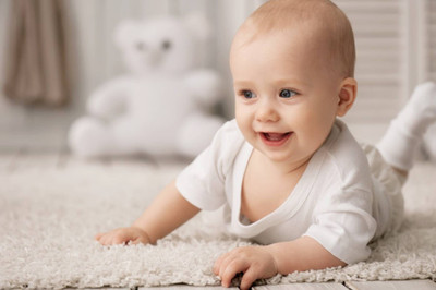 

Aabhaas Wall Poster For Room Cute Adorable Baby Child's Love New Born Infant Kids Toddlers Smiling Paper Print(12 inch X 18 inch, Rolled)