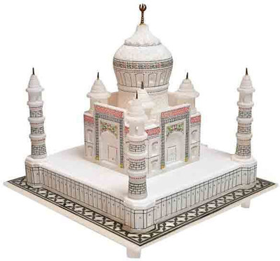 

Kaushal Creation White Marble Taj Mahal Showpiece 6 Inches Decorative Showpiece - 9 cm(Marble, White)