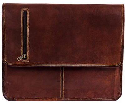 

Goatter Boys & Girls Formal Brown Genuine Leather Messenger Bag