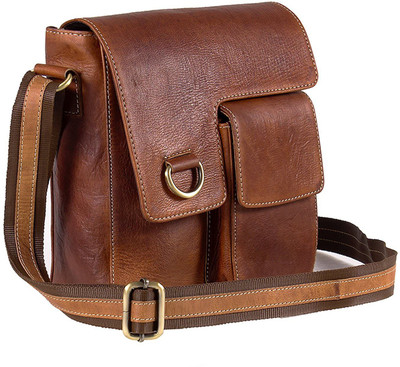 

Goatter Boys & Girls Brown Genuine Leather Messenger Bag