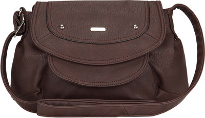 

Lavie Women Formal Brown PU Sling Bag
