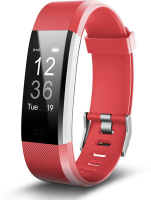

fbandz ™ Altum Plus Hr Fitness Band Smart Activity Tracker with Heart Rate Bluetooth Phone Call Alert(Red Strap Free Size)
