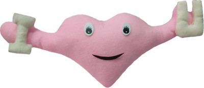 

Aparshi Loving heart stuffed cushion soft toy for valentine HTILU06-10 - 75 cm(Pink)
