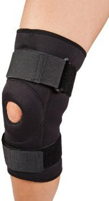 

AR Surgical Functional Knee Support Compression muscle Joint Protection Open Patella Hinge Brace Support Bandage Injury Guard Premium Knee Support (S, Black)