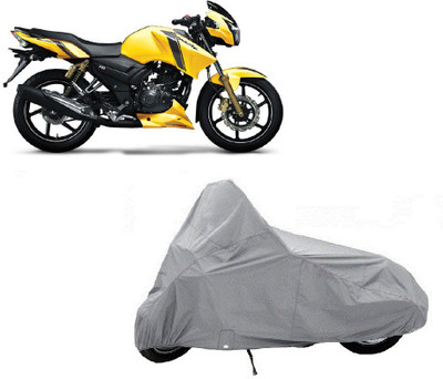 

AUTO AGE Two Wheeler Cover for TVS(Apache RTR 160, Silver)