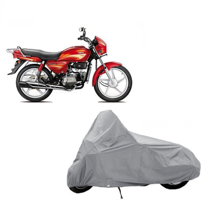 

Kaaz Two Wheeler Cover for Hero(Splendor Plus, Silver)