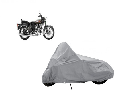 

AutoCraft Two Wheeler Cover for Royal Enfield(Bullet 500, Silver)