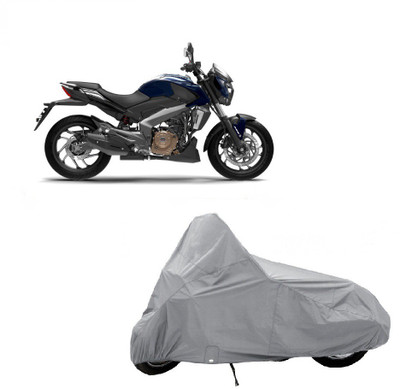 Auto Age Two Wheeler Cover for Bajaj(Silver)
