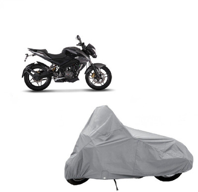 

AUTO AGE Two Wheeler Cover for Bajaj(Pulsar 200 NS DTS-i, Silver)