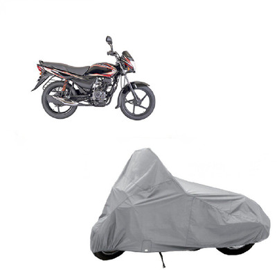 

AUTO AGE Two Wheeler Cover for Bajaj(Platina, Silver)