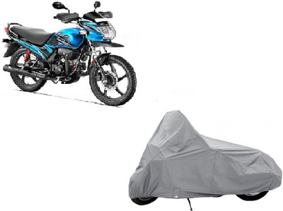 Auto Age Two Wheeler Cover for Hero(Passion Pro TR, Silver)