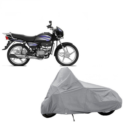 

AUTO AGE Two Wheeler Cover for Hero(Splendor Pro, Silver)