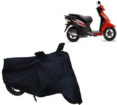 Auto Age Two Wheeler Cover for TVS(Wego, Black)