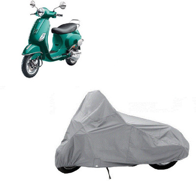 

AUTO AGE Two Wheeler Cover for Piaggio(Vespa, Silver)